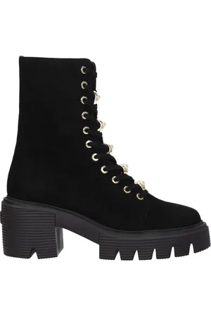 Stuart Weitzman Boots Soho pearl Woman Suede Black