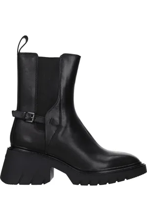 Ash Boots Oxfard Women Leather Black