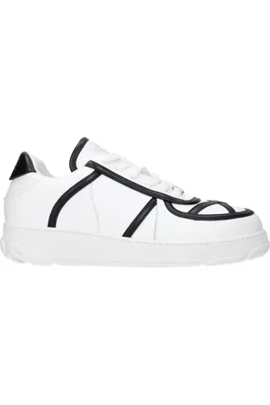 GCDS Sneakers Uomo Pelle Bianco/Nero