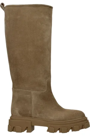 Gia Borghini Boots Pernille teisbaek Woman Suede Beige/Sand