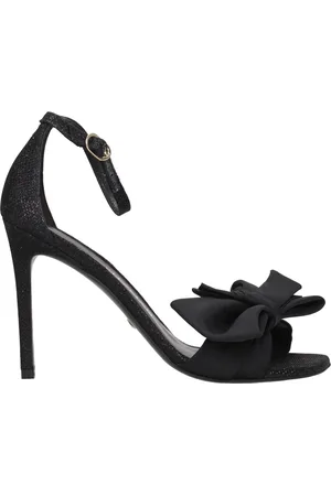 Stuart Weitzman Sandals Ncrve Women Satin Black