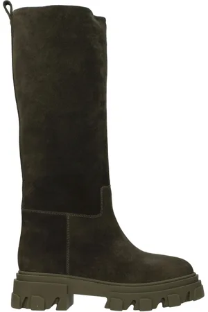 Gia Borghini Boots Pernille teisbaek Woman Suede Green/Mud
