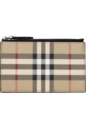 Burberry Document Holder Man Fabric Beige/Black