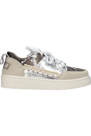 Mou Sneakers Women Leather Gray/Silver