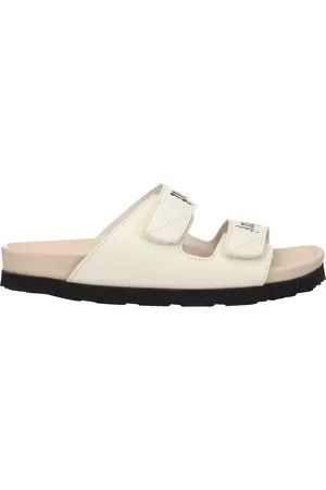 Palm Angels Sandals Women Leather Beige