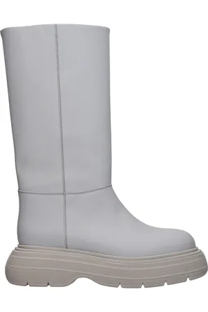 Gia Borghini Boots Couture Women Leather Gray