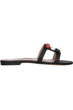 Thom Browne Slippers and Hooves Women Leather Black