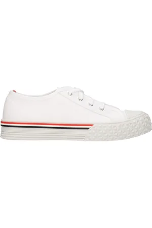 Thom Browne Sneakers Mens Fabric White