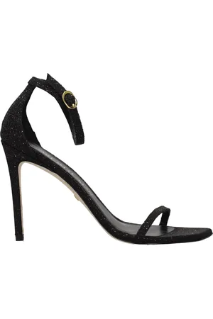 Stuart Weitzman Sandals Women Crystal Black