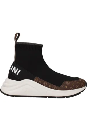 Pollini Sneakers Woman Fabric Brown/Black
