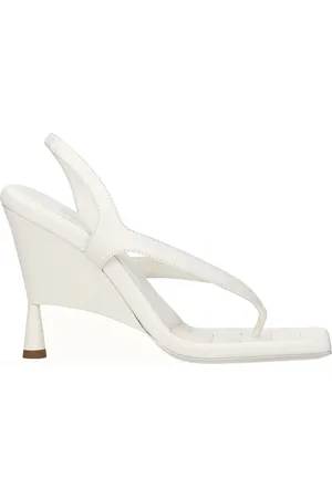 Gia Borghini Sandals Women Leather Beige/Ivory