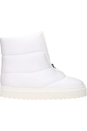 Gia Borghini Ankle Boots Couture Woman Fabric White