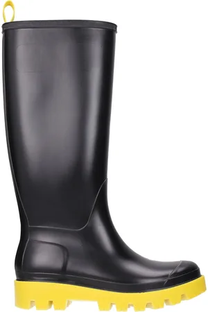Gia Borghini Boots Couture Women Rubber Black/Yellow