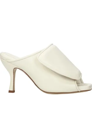 Gia Borghini Sandals Women Leather Beige/Ivory