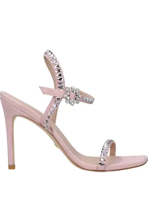 Stuart Weitzman Sandals Gemcut Womens Suede Pink/Dancer
