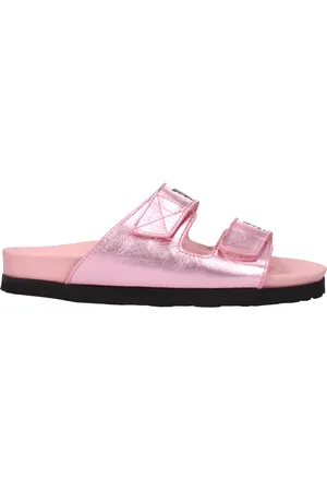 Palm Angels Slippers and Hooves Women Pink Leather