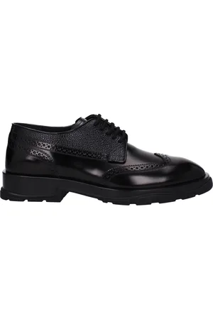 Alexander McQueen Derby Men Leather Black