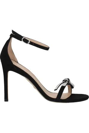 Stuart Weitzman Sandals Women Suede Black