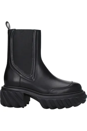 OFF-WHITE Boots Tractor motor Women Skin Black