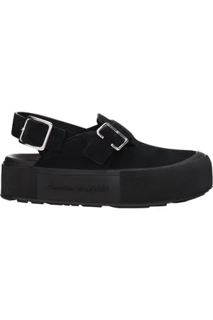 Alexander McQueen Sandals Men Suede Black