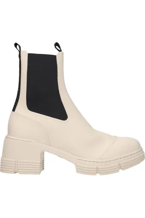 Ganni Ankle Boots Women Rubber Gray/Oyster