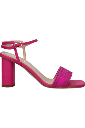 Dior Sandals Women Fabric Fuxia