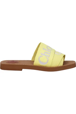 Chloé Slippers and Hooves Women Fabric Yellow