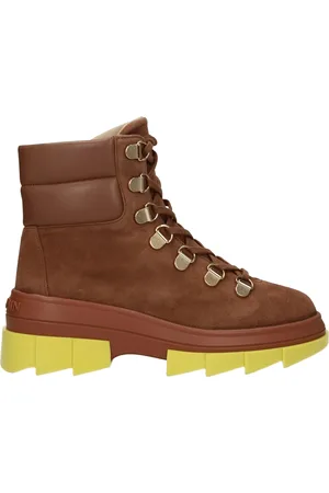 Stuart Weitzman Boots Noho hiker Women Suede Brown/Cappuccino