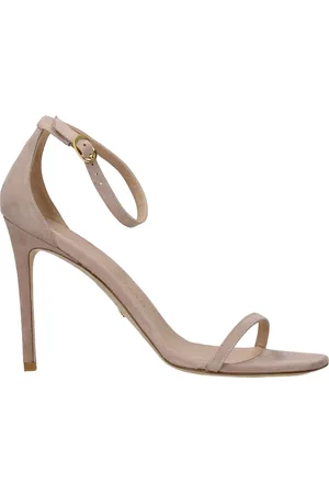 Stuart Weitzman Sandals Nudistcurve Women Suede Pink/Pink Meat
