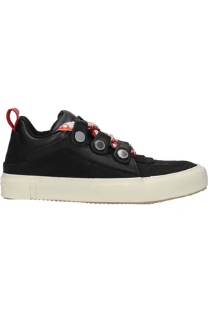 MARCELO BURLON Sneakers Bike Mens Suede Black/Red
