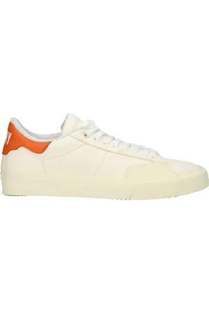 Heron Preston Sneakers Men Leather Beige/Orange
