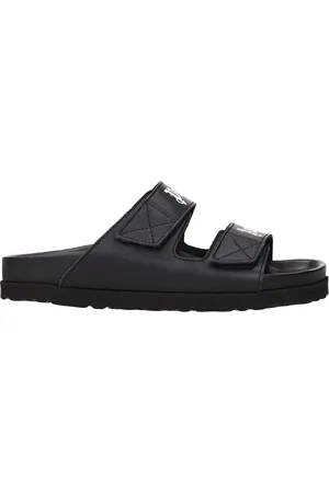 Palm Angels Slippers and Hooves Women Leather Black