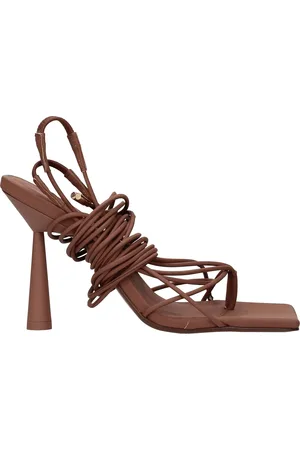 Gia Borghini Sandals Rhw Womens Leather Brown/Chocolate