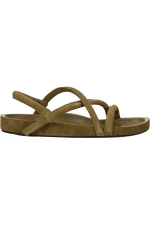 Isabel Marant Sandals Mens Suede Green/Mole