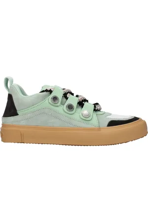MARCELO BURLON Sneakers Bike Mens Suede Green/Mint