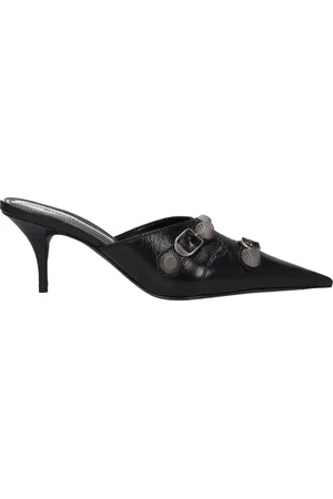 Balenciaga Sandals Women Leather Black