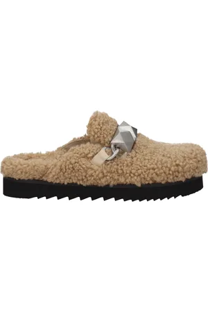 Ash Slippers and Hooves Women Eco Fur Beige/Biscuit