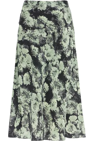Tory Burch Printed Satin Skirt