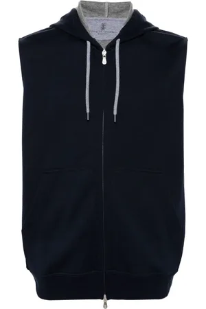 Brunello Cucinelli Cotton Blend Sleeveless Hooodie