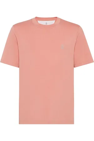 Brunello Cucinelli Logo Cotton T Shirt