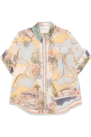 ZIMMERMANN Tallow Printed Shirt