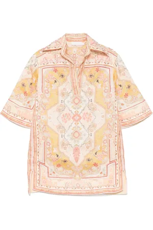 ZIMMERMANN Wylie Printed Linen Tunic
