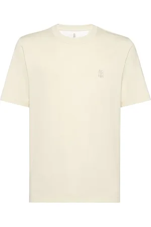 Brunello Cucinelli Logo Cotton T Shirt