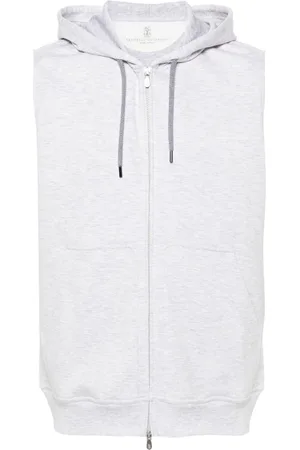 Brunello Cucinelli Cotton Blend Sleeveless Hooodie