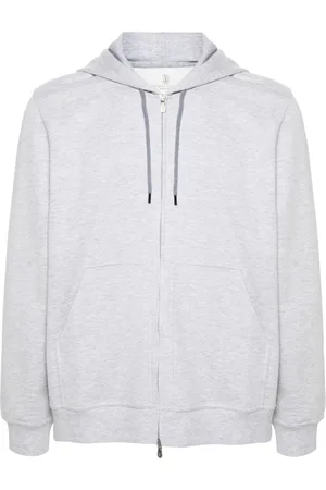 Brunello Cucinelli Cotton Blend Zipped Hoodie