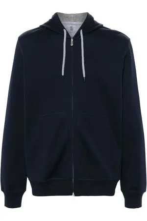 Brunello Cucinelli Cotton Blend Zipped Hoodie