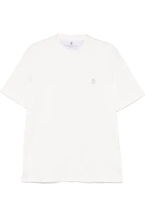 Brunello Cucinelli Logo Cotton T Shirt