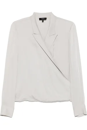 THEORY Pk Lapel Wrap Bl.Mod
