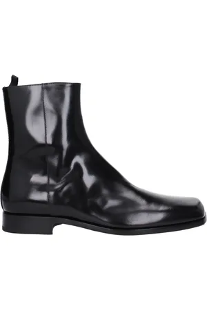 Prada Boots Men Leather Black