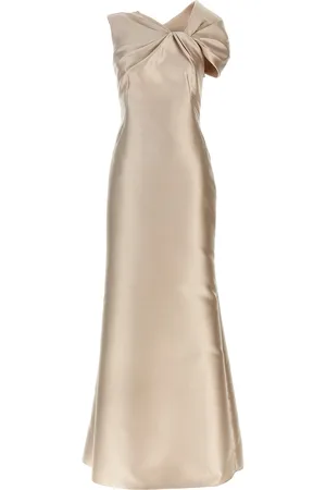 Alberta Ferretti Mikado Long Dress
